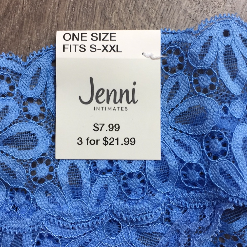 Jenni Women's 3 Pack Lace Thong Panty Panties Underwear NEW - Picture 3 of 5